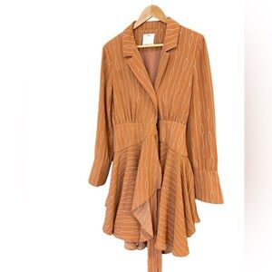 C/MEO Collective S EUC ultra wrap classic pattern blouse dress classic and lux